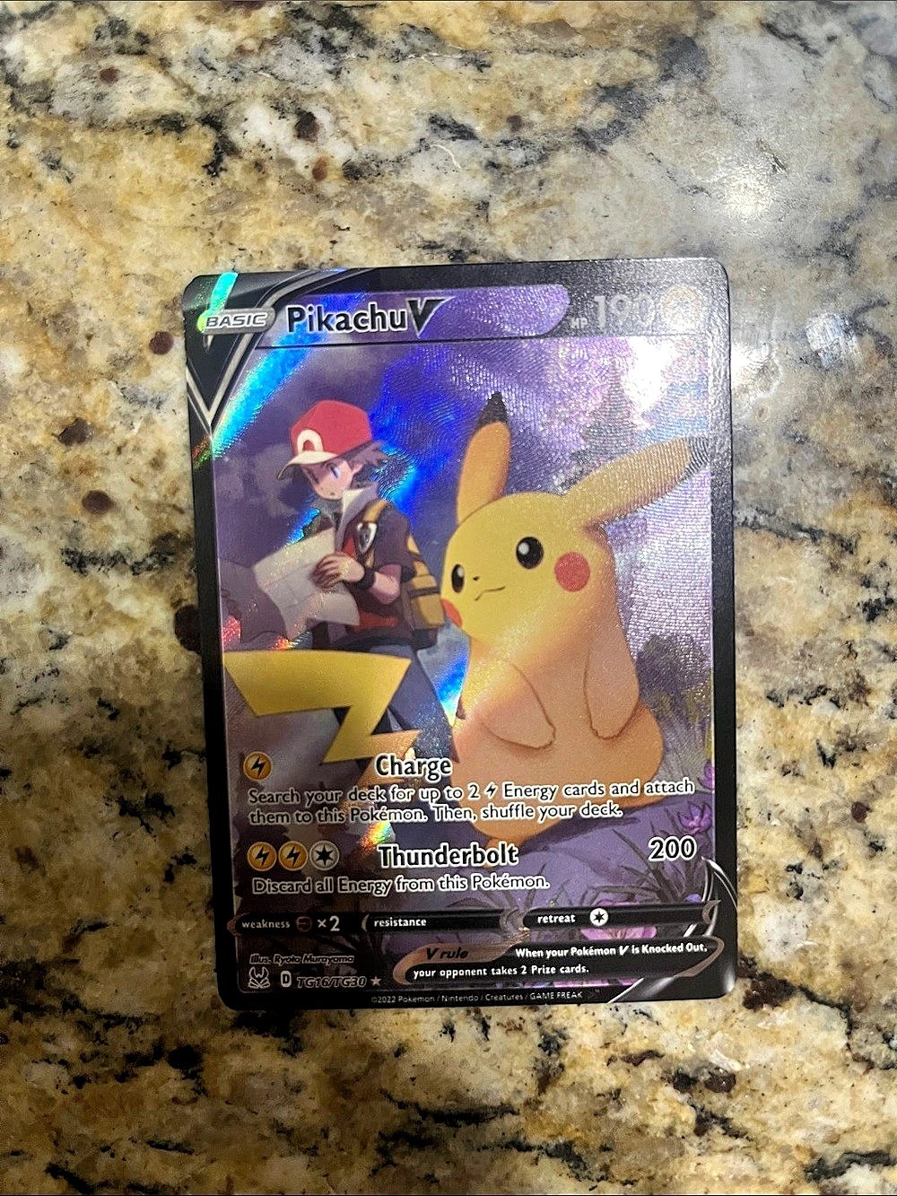 Pokémon Pikachu V Holo Trading Card